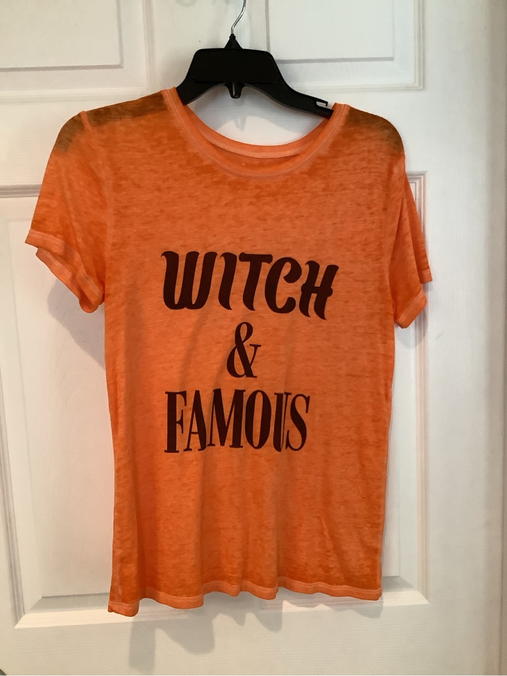 Zoe + Liv Vibrant Orange Short Sleeve Top